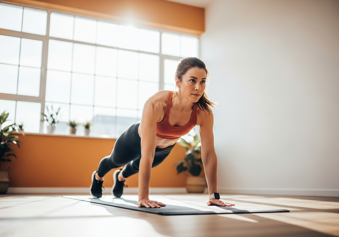 Домашняя фитнес-тренировка